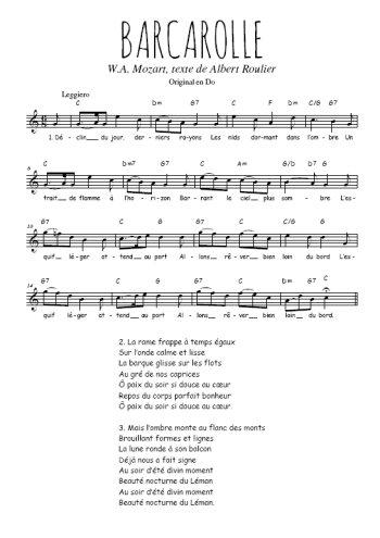Barcarolle